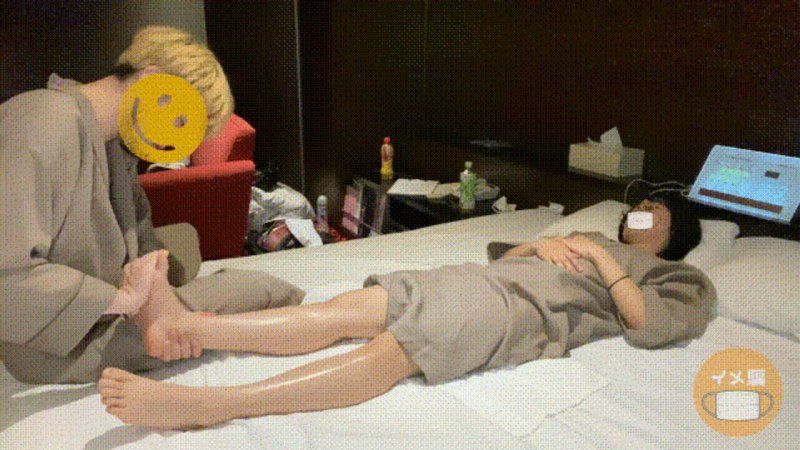 地味眼鏡女子在按摩的時候被拍攝了  IMEDAMAFC2